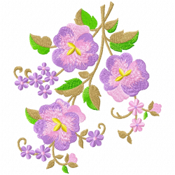 Flowers And Tree Embroidery Design 5 Flowers And Tree Embroidery Design 5